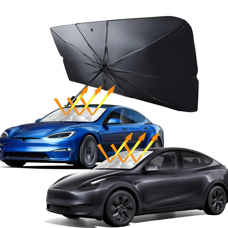 Car Sunshade Windshield Umbrella Foldable - Składana osłona przeciwsłoneczna do szyby samochodowej