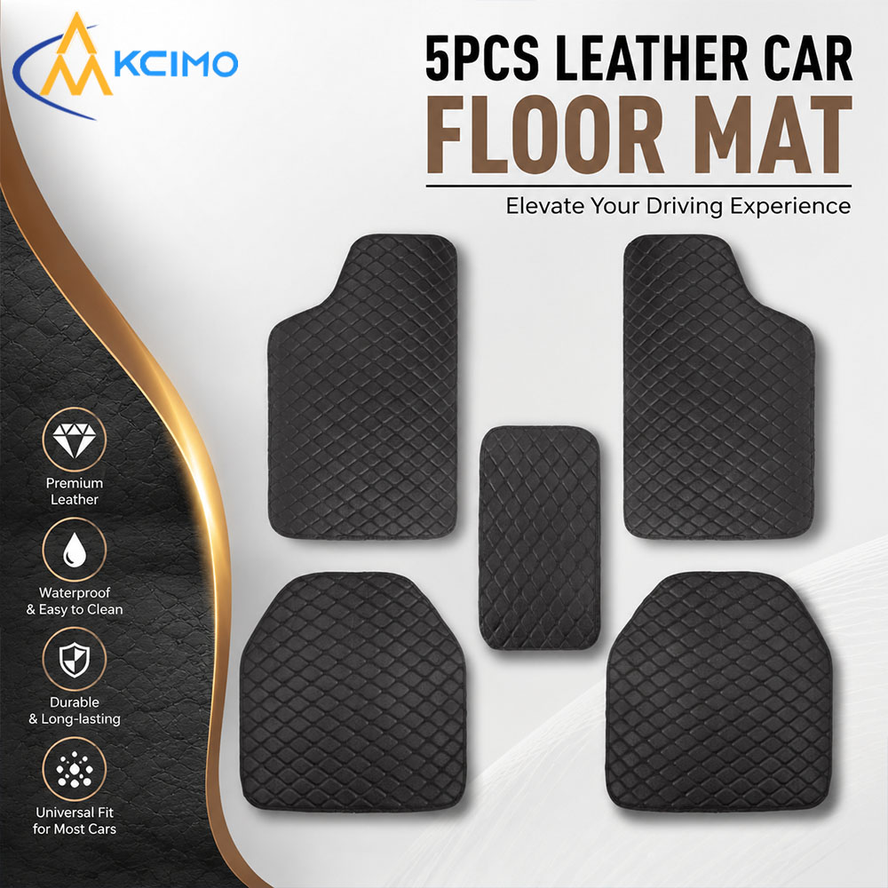 Car Floor Mats Universal Waterproof Leather - Uniwersalne 5-częściowe skórzane dywaniki samochodowe, wodoodporne,