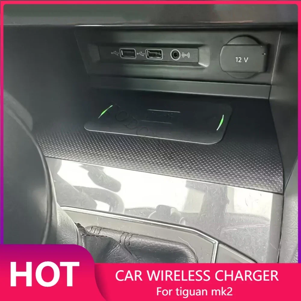 Wireless Car Charger Mount Fast Charging - Bezprzewodowa ładowarka samochodowa do Volkswagen Tiguan