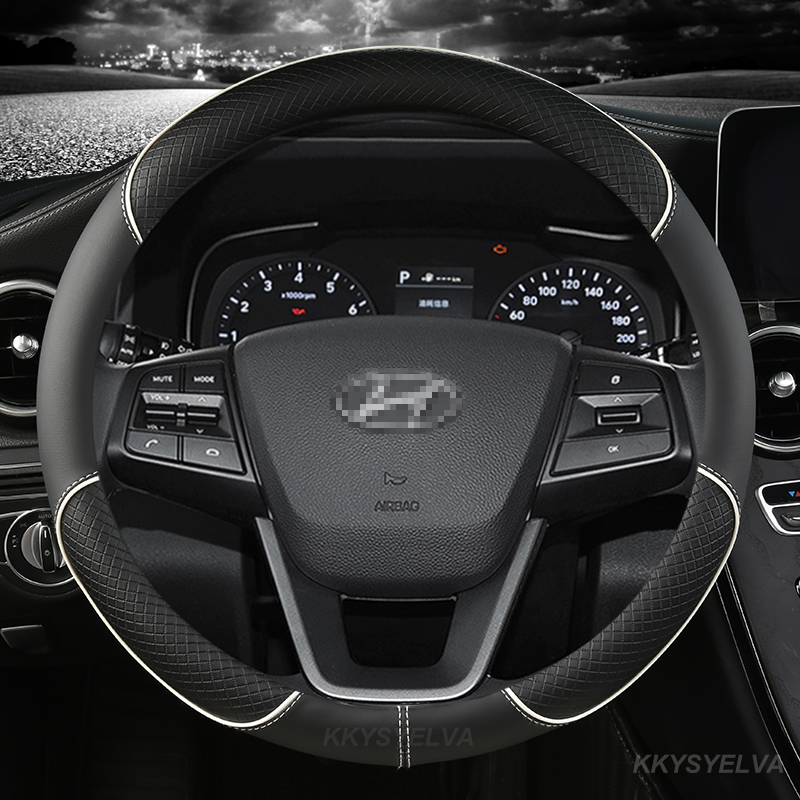 Car Steering Wheel Cover Anti Slip Breathable - Skóra z mikrofibry osłona na kierownicę