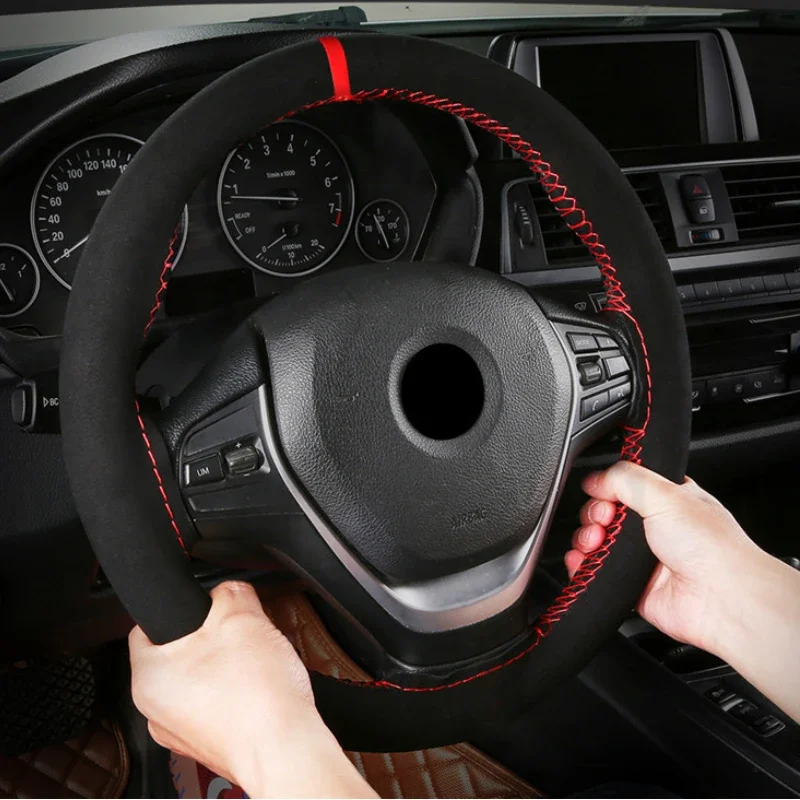 Car Steering Wheel Cover Anti Slip Breathable - Uniwersalny pokrowiec na kierownicę samochodową 38
