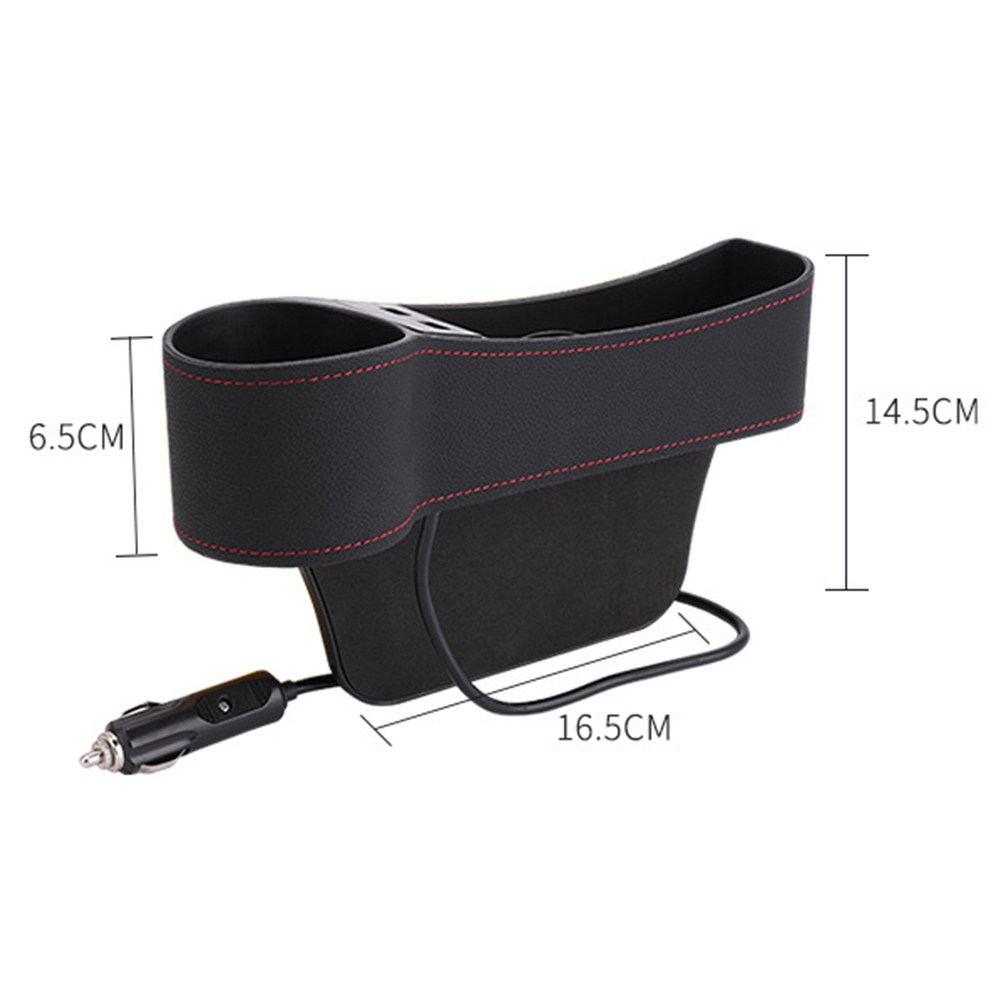 Czarna uniwersalna skrzynka do – Seat Gap Filler Organizer With Usb Charger recenzja i cena
