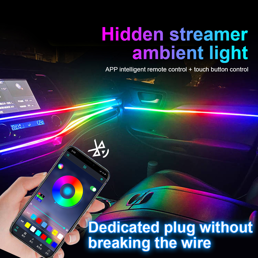 18 w 1 64 kolorowa symfonia RG – Led Ambient Interior Car Lights App Control recenzja i cena