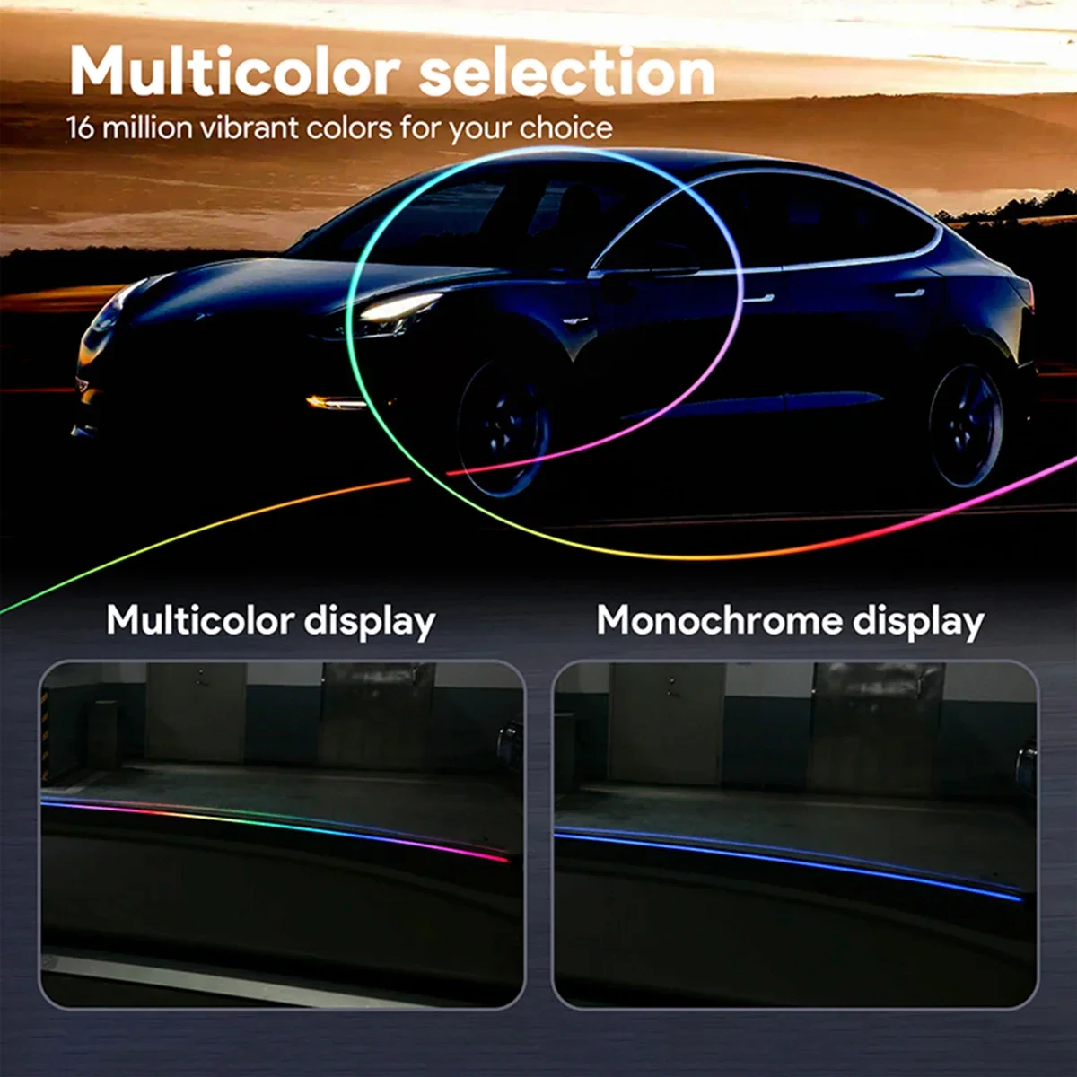 140/150CM LED Samochodowa Lamp – Led Ambient Interior Car Lights App Control recenzja i cena