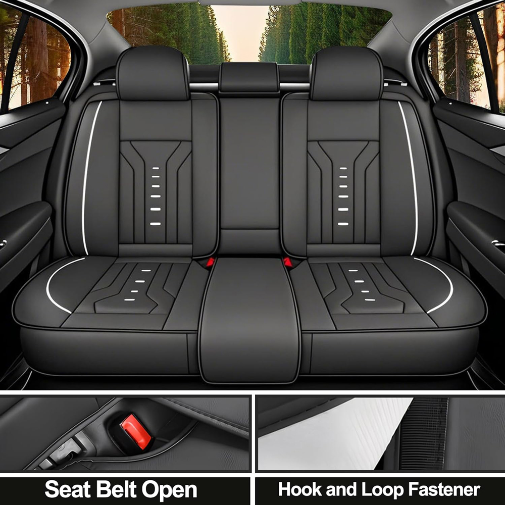 Luksusowe uniwersalne skórzane – Leather Car Seat Covers Full Set Universal recenzja i cena