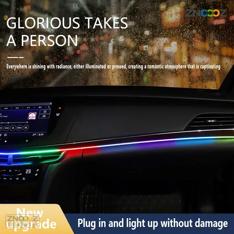 ZNOOOZ 140cm samochodowe świat – Led Ambient Interior Car Lights App Control recenzja i cena