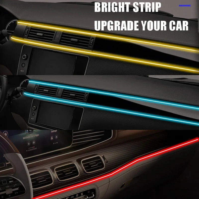 1/2/3/4/5M RGB wnętrze samocho – Led Ambient Interior Car Lights App Control recenzja i cena
