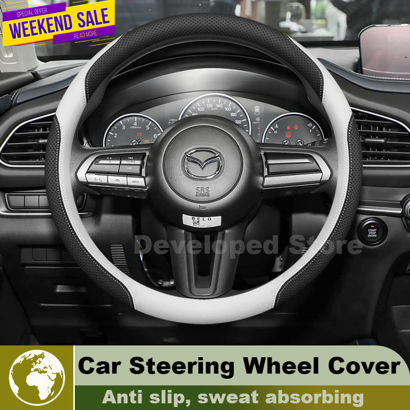 Skórzany pokrowiec na kierowni – Car Steering Wheel Cover Anti Slip Breathable recenzja i cena