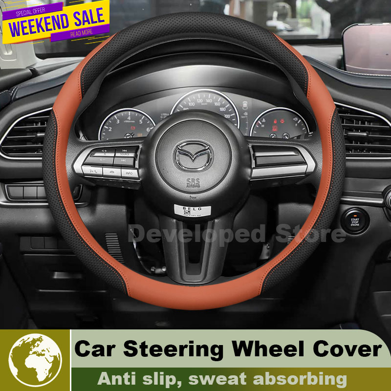 Skórzany pokrowiec na kierowni – Car Steering Wheel Cover Anti Slip Breathable recenzja i cena
