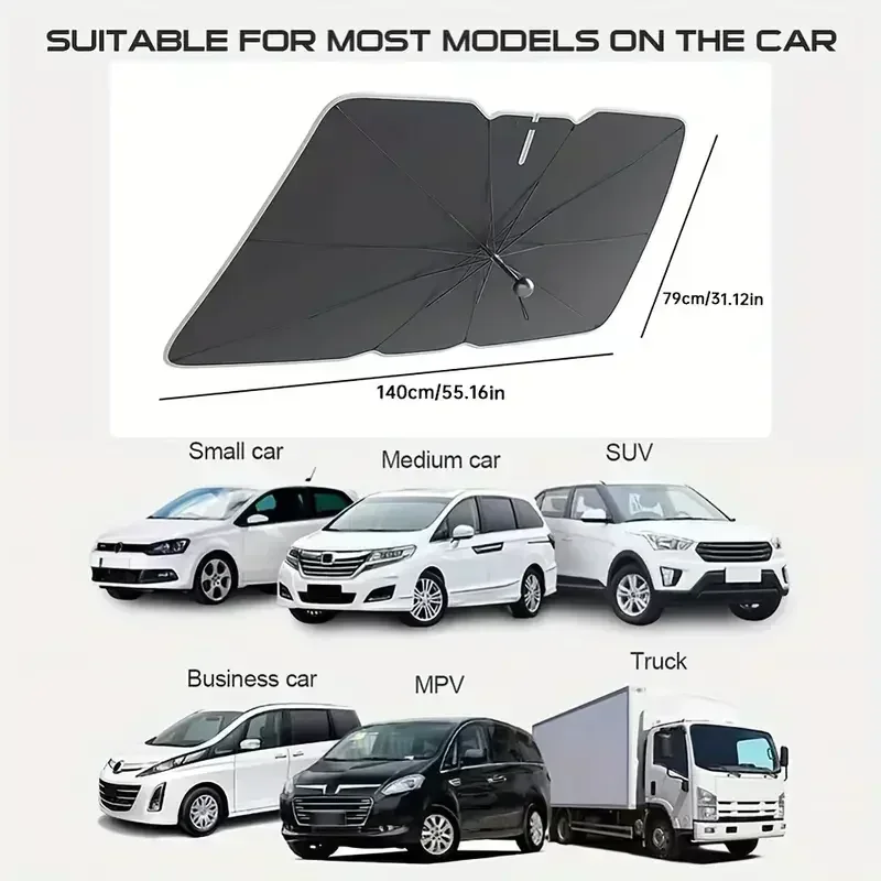 Wielofunkcyjne, wygodne, skład – Car Sunshade Windshield Umbrella Foldable recenzja i cena