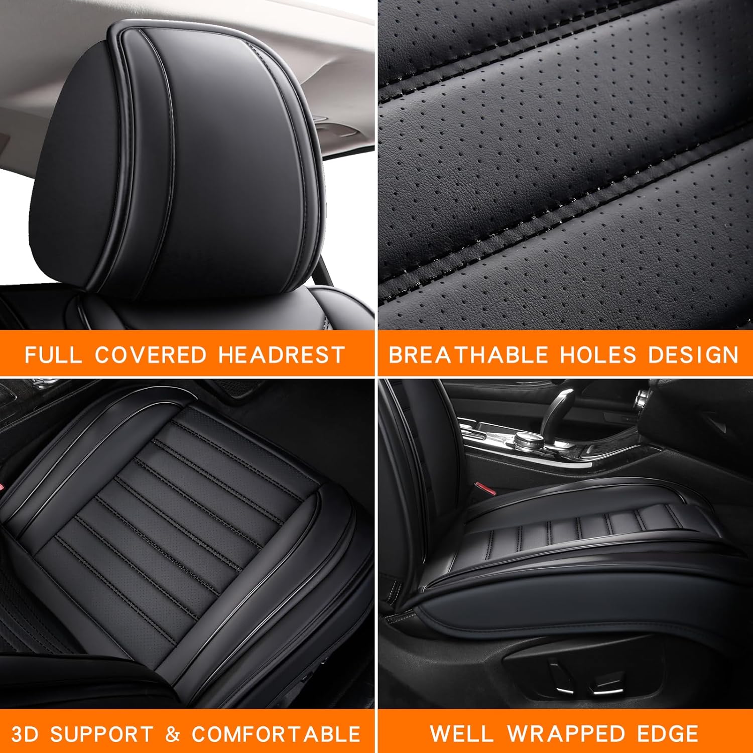 5 szt. Komplet Pokrowców na Si – Leather Car Seat Covers Full Set Universal recenzja i cena