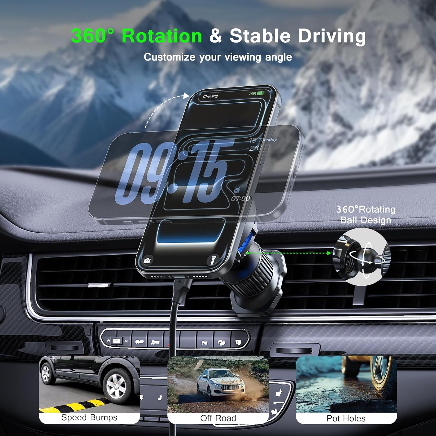UYUXIO Elektronika Użytkowa Ma – Magnetic Phone Holder For Car Vent recenzja i cena
