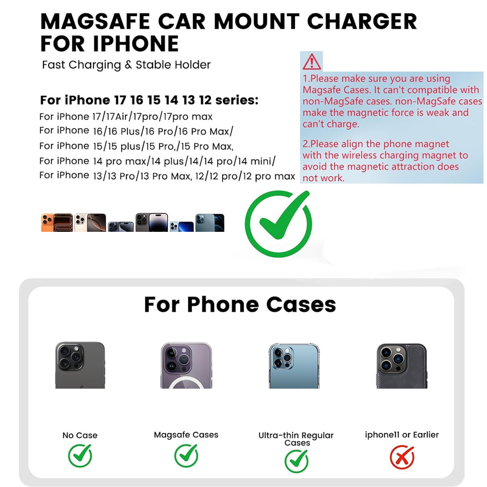 Magnetyczna bezprzewodowa łado – Wireless Car Charger Mount Fast Charging recenzja i cena