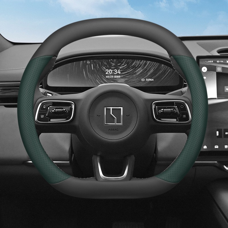 Dla ZEEKR 7X 2024 2025 2026 Po – Car Steering Wheel Cover Anti Slip Breathable recenzja i cena