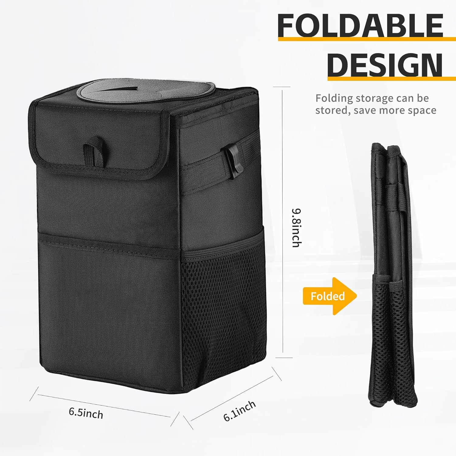 Samochodowy kosz na śmieci 3 w – Waterproof Car Trash Can With Lid recenzja i cena