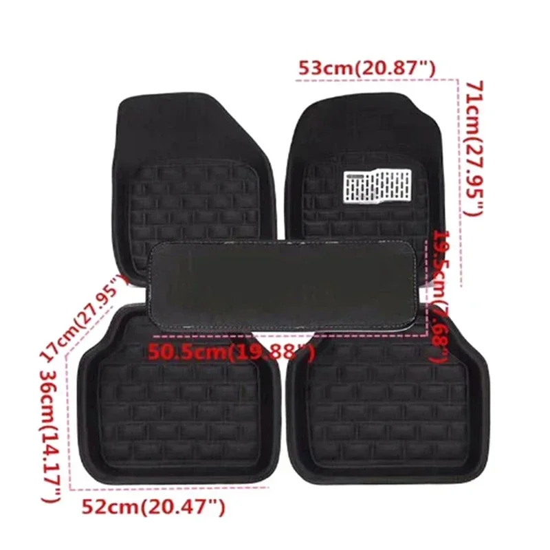 NOWE luksusowe skórzane dywani – Car Floor Mats Universal Waterproof Leather recenzja i cena