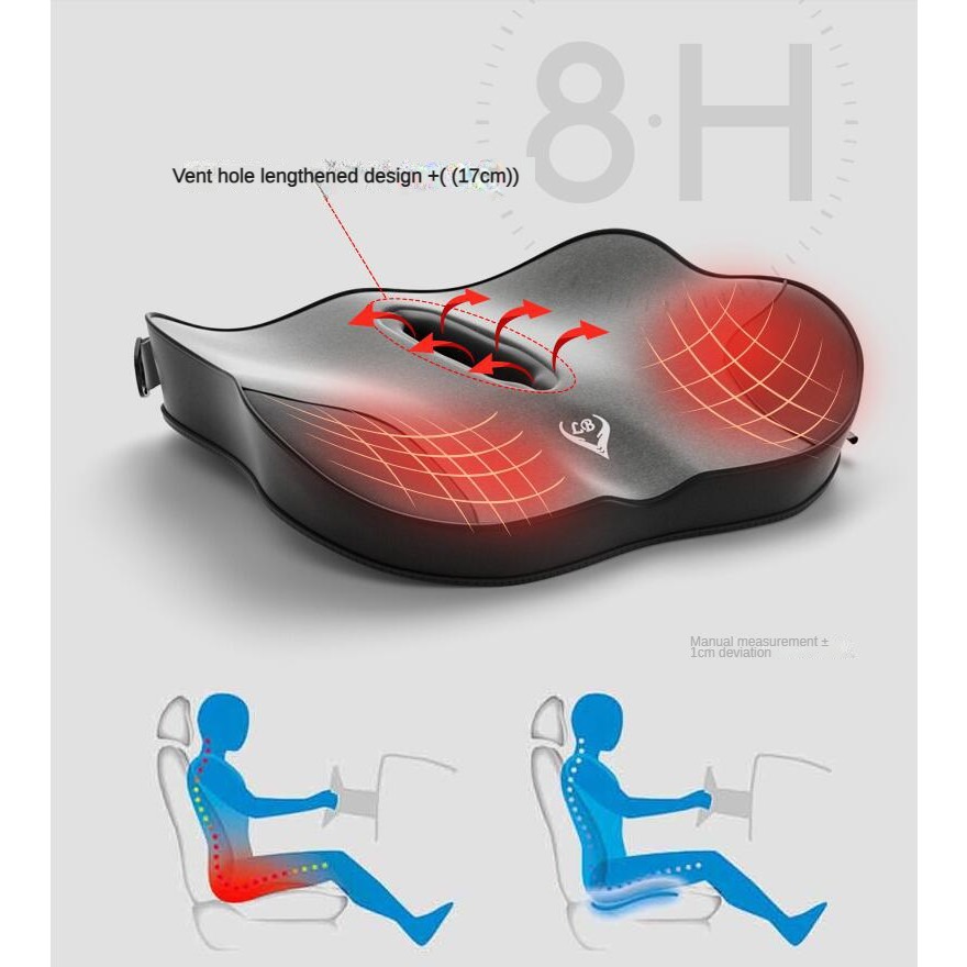 Poduszka na krzesło biurowe z  – Memory Foam Car Neck Pillow Lumbar Support recenzja i cena